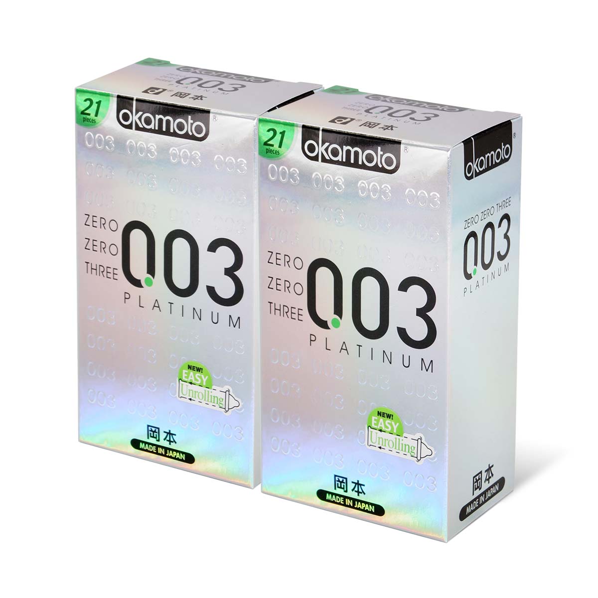 Okamoto 0.03 Platinum 21s Twin Pack Set 42 pieces condom-thumb_1