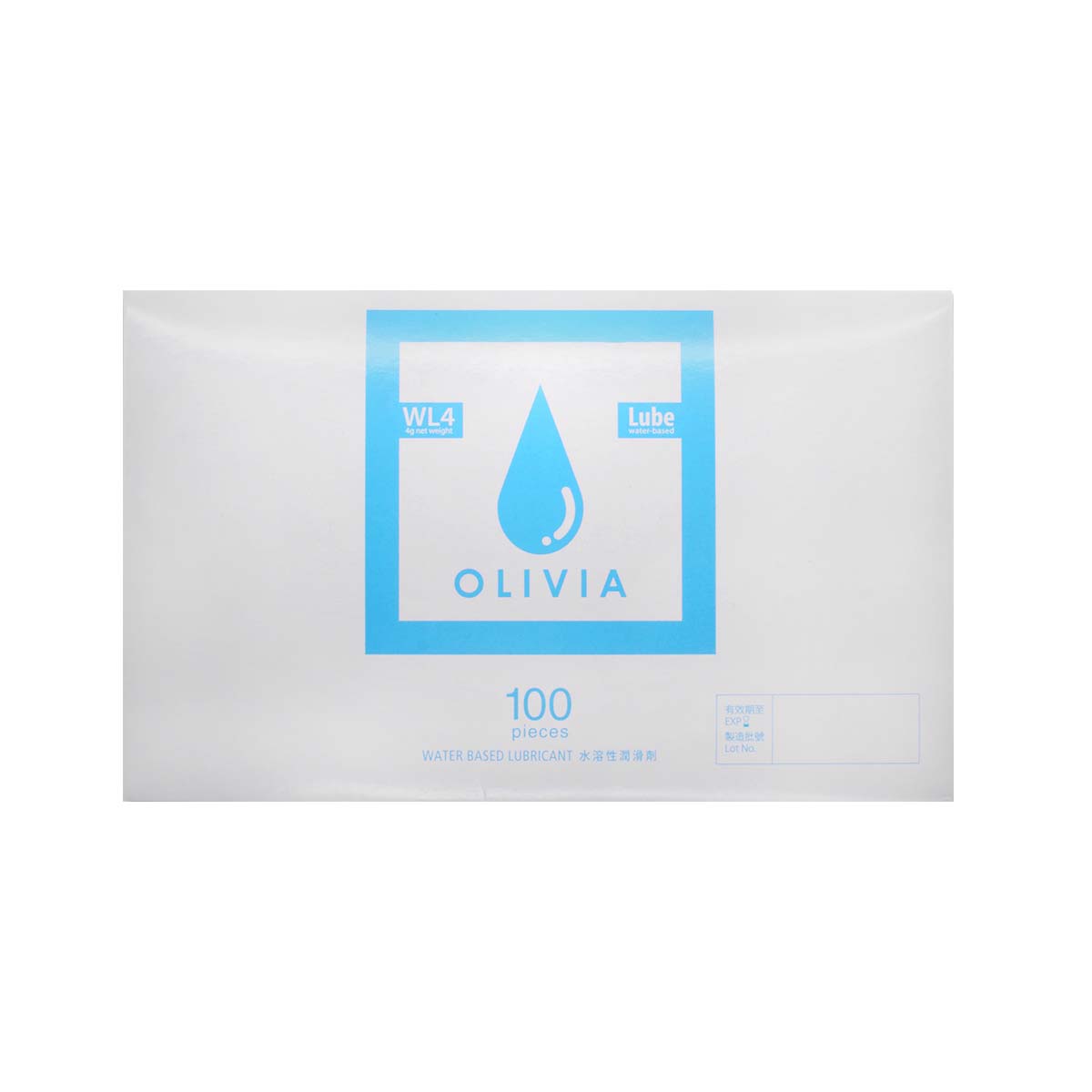 奥莉维亚 WL4 旅行小包装 100 片装 水基润滑剂 (短效期)-p_2