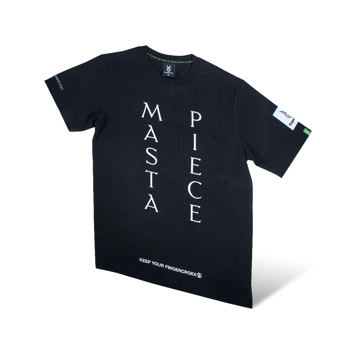 MastaMic MASTAPIECE x Fingercroxx T-Shirt (Black)-thumb_1