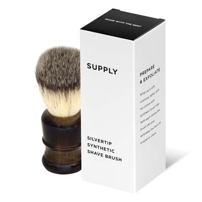 SUPPLY Silvertip Synthetic Shaving Brush-thumb