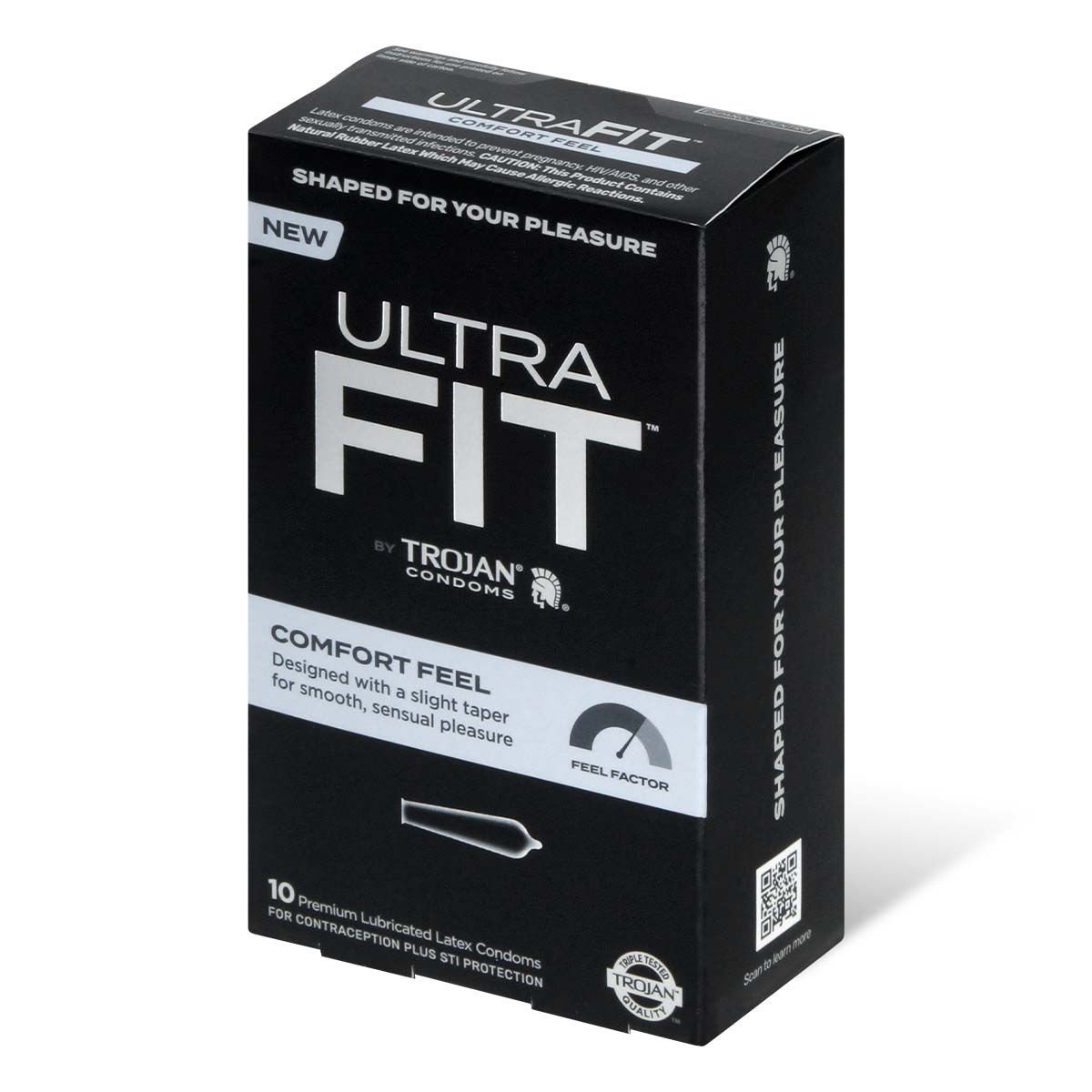 Trojan Ultra Fit Comfort Feel 10's Pack Latex Condom-p_1