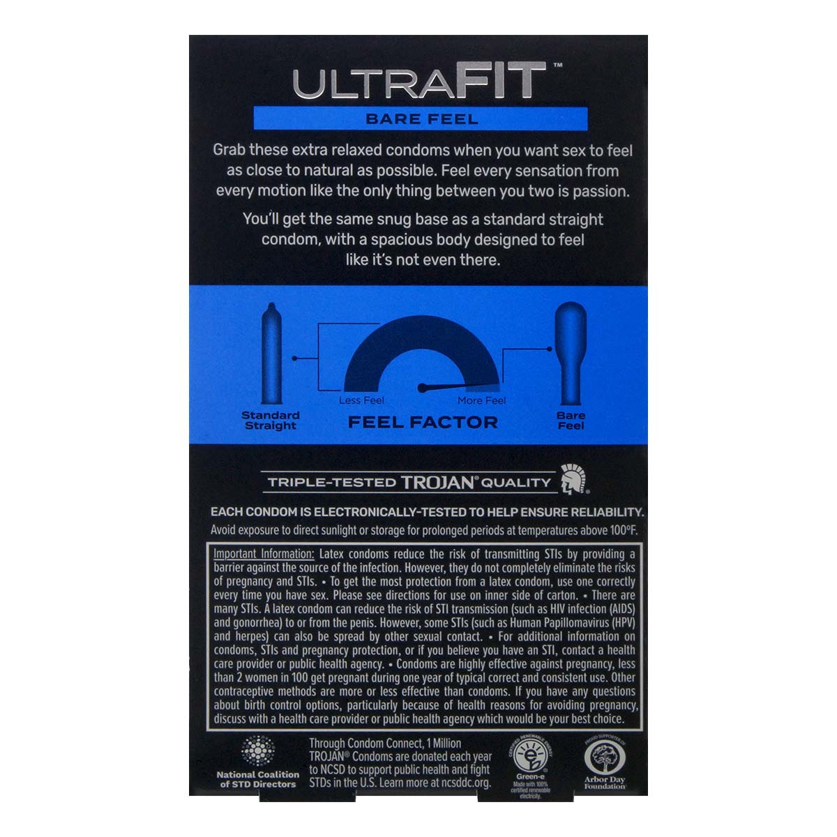 Trojan Ultra Fit Bare Feel 10's Pack Latex Condom-p_3
