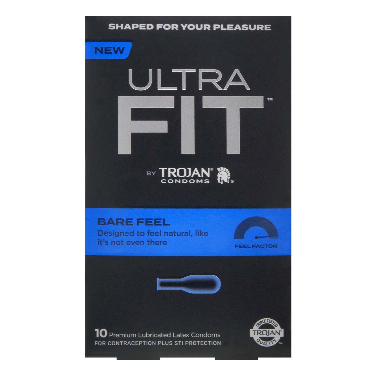 Trojan Ultra Fit Bare Feel 10's Pack Latex Condom-p_2