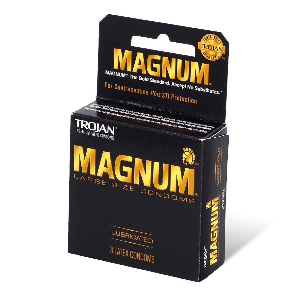 Trojan Magnum 62/55mm 3's Pack Latex Condom-thumb_1