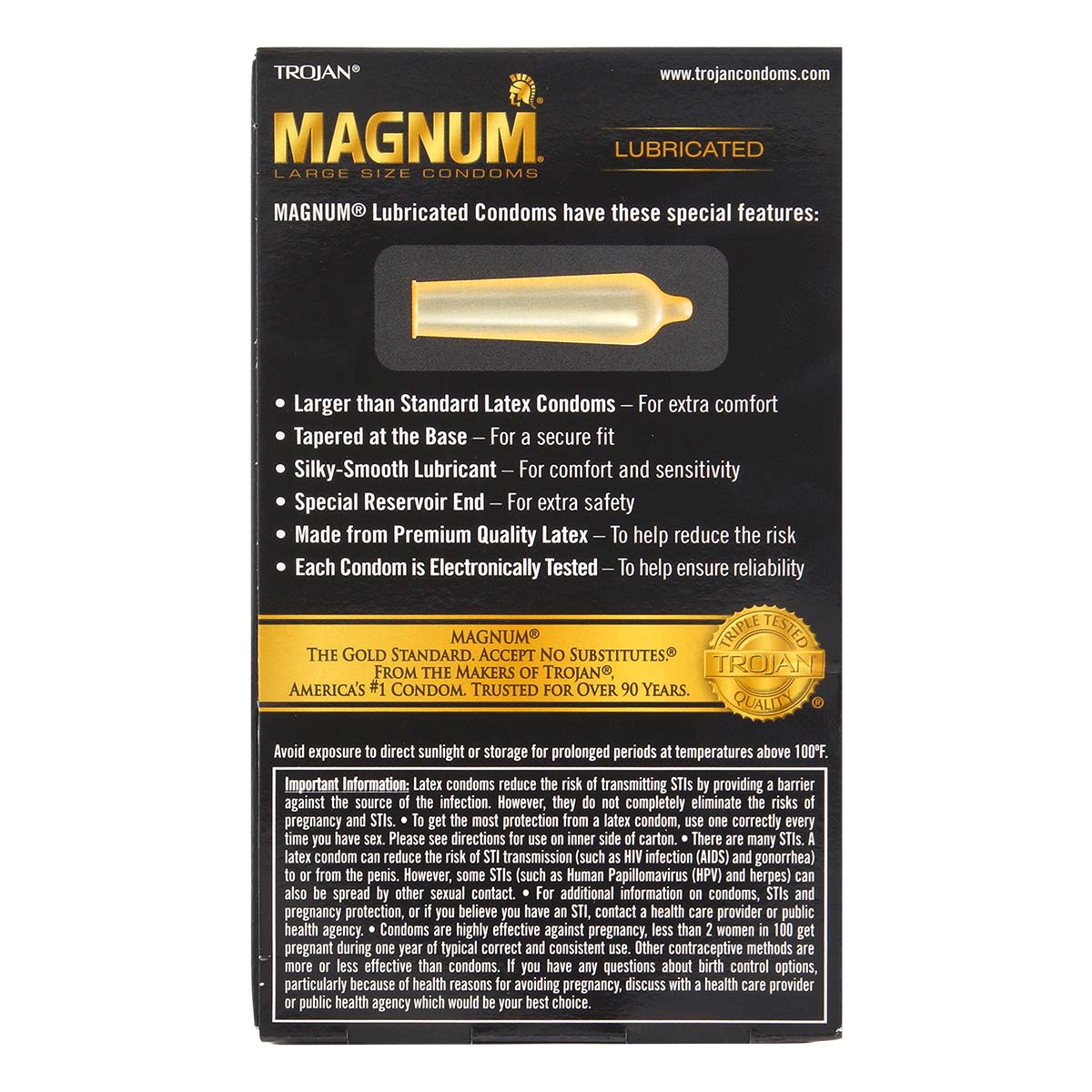 Trojan Magnum 62/55mm 12's Pack Latex Condom-p_3