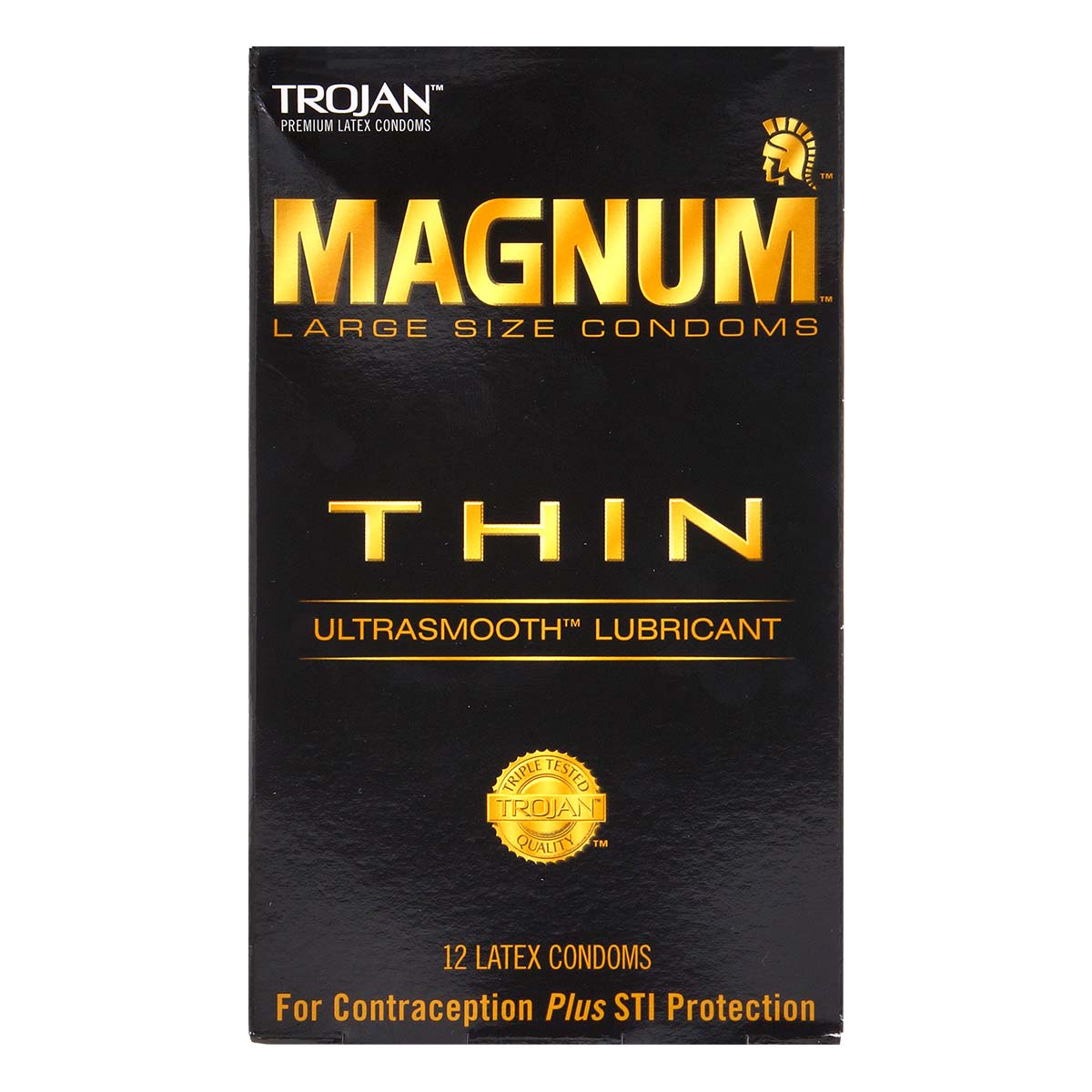 Trojan Magnum Thin 62/55mm 12's Pack Latex Condom-thumb_2