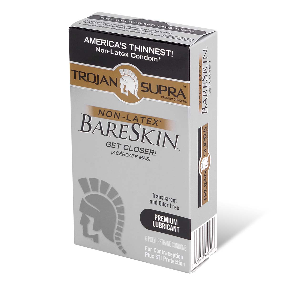 Trojan BareSkin Supra Non-latex Condom 6's Pack PU Condom-p_1