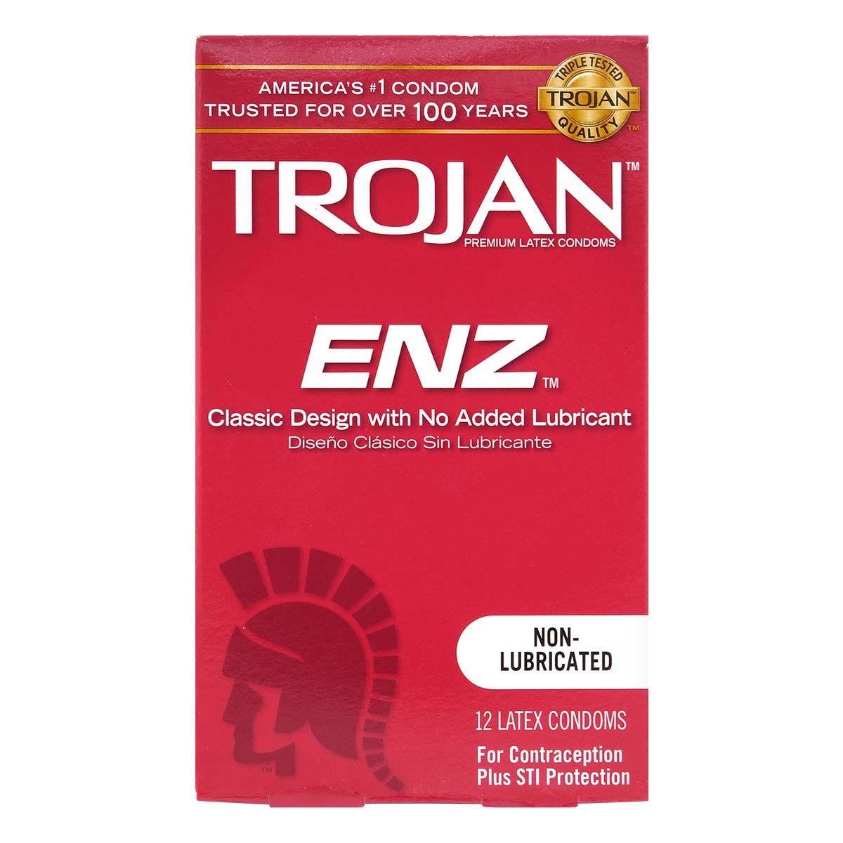 Trojan 战神 无润滑剂 12 片装 乳胶安全套-p_2
