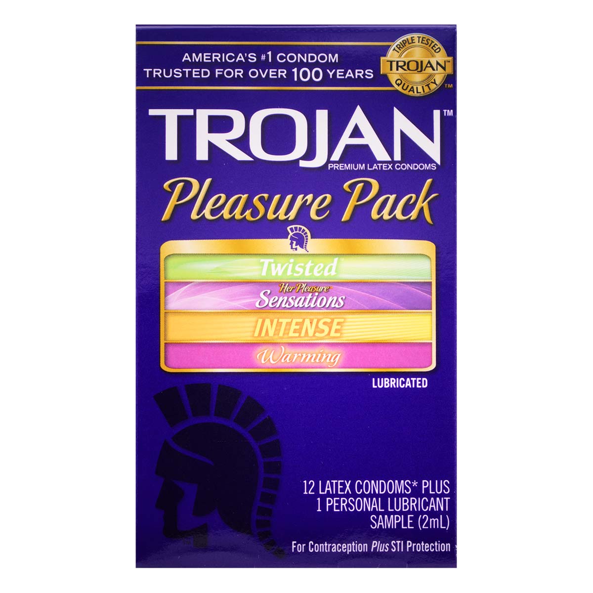 Trojan Pleasure Pack 12's Pack Latex Condom-p_2