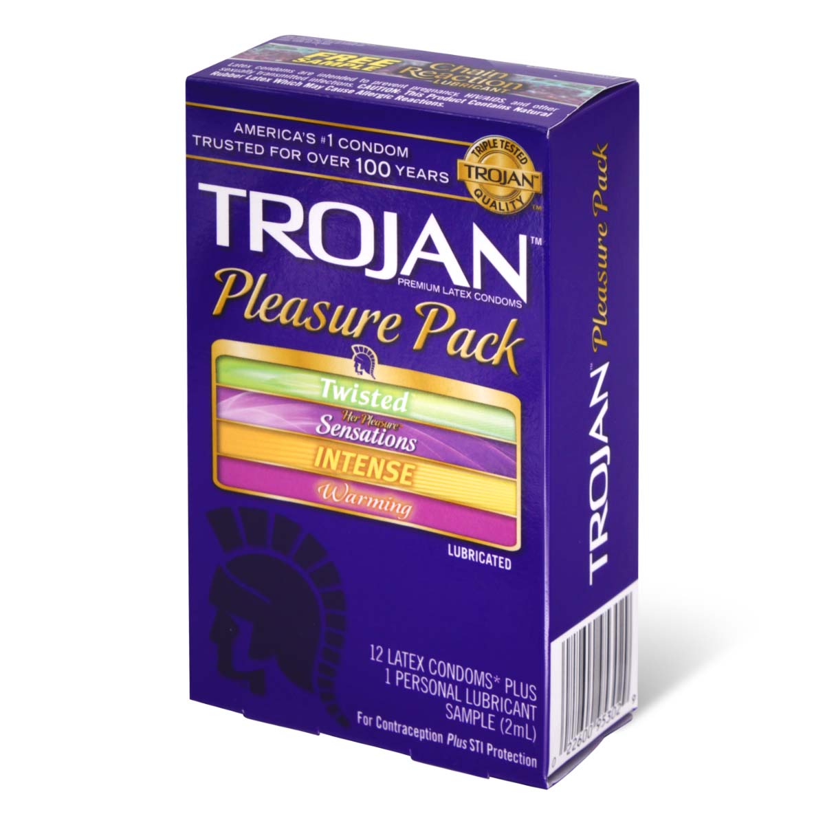 Trojan Pleasure Pack 12's Pack Latex Condom-p_1
