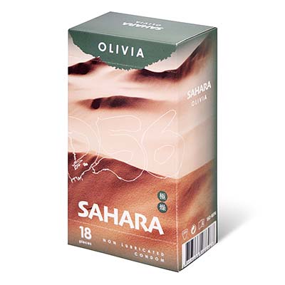 Olivia Sahara Dry 56mm 18's Pack Latex Condom-thumb