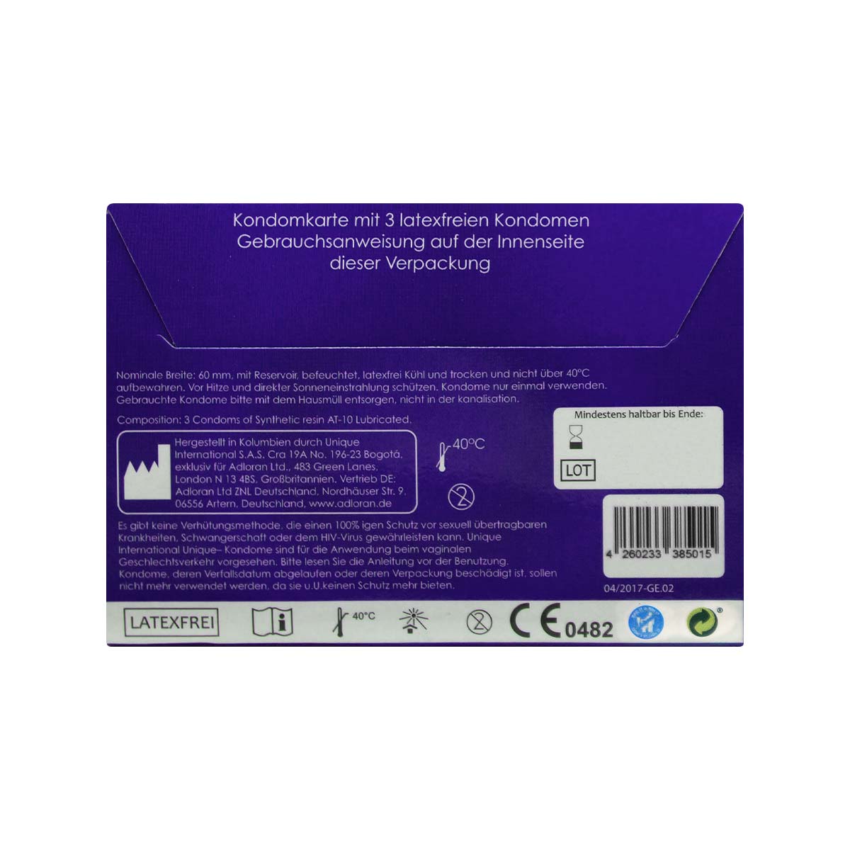Kamyra Non-Latex Unique C.2 Pull 3's Pack Synthetic Condom-p_3