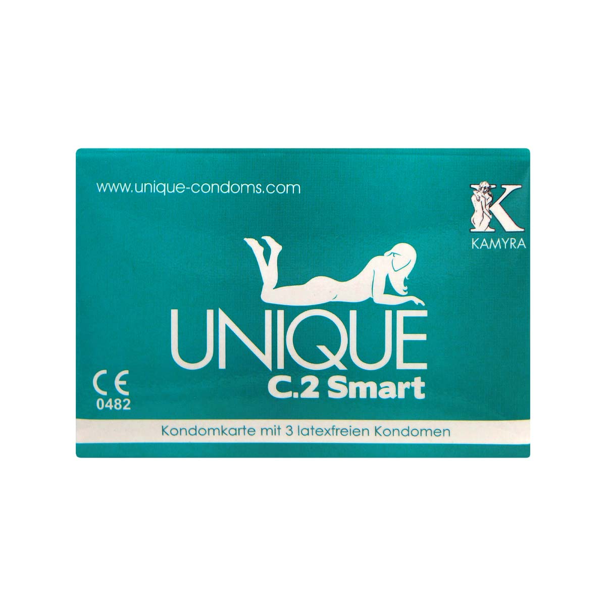 Kamyra ノンラテックス ユーニーク C.2 スマート 合成ゴムのポリウレタン製コンドーム 3 個入-p_2