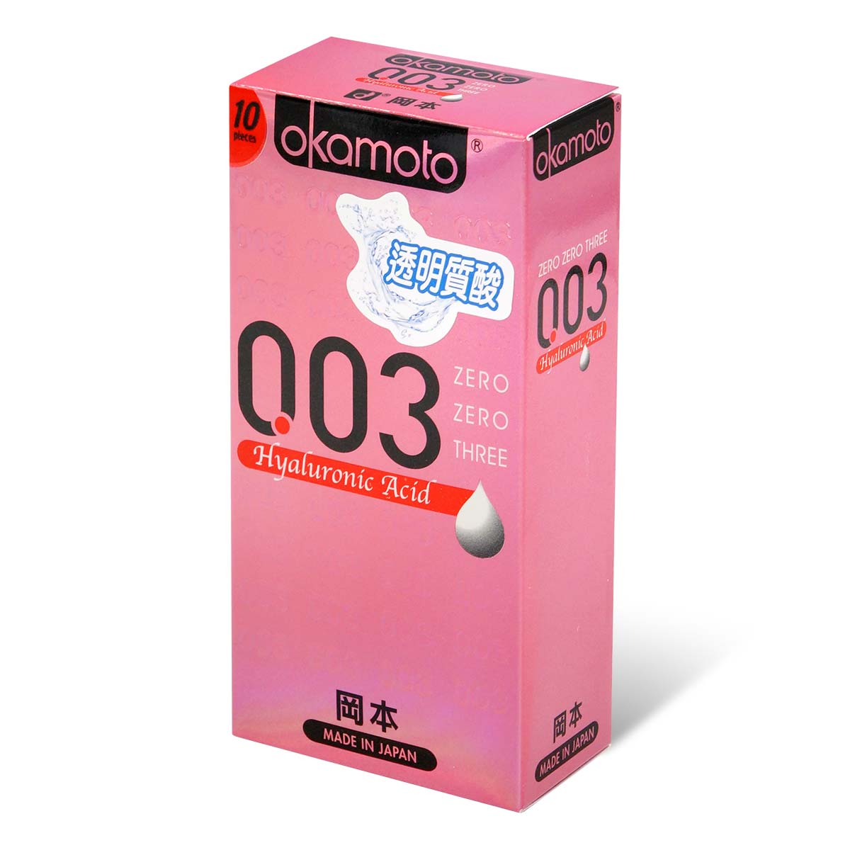 Okamoto 0.03 Hyaluronic acid 10's Pack Latex Condom-thumb_1