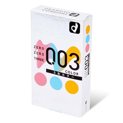 Zero Zero Three 0.03 3-colors (Japan Edition) 12's Pack Latex Condom-thumb