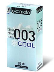 Okamoto 0.03 Cool 8's Pack Latex Condom-thumb