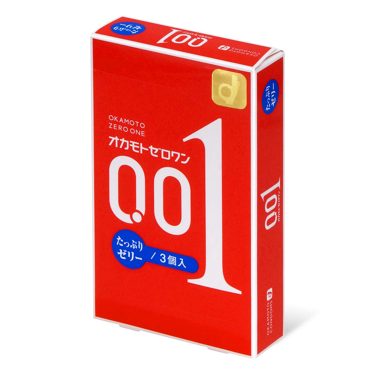 Okamoto 0.01 Plenty of Jelly 3's Pack PU Condom-p_1