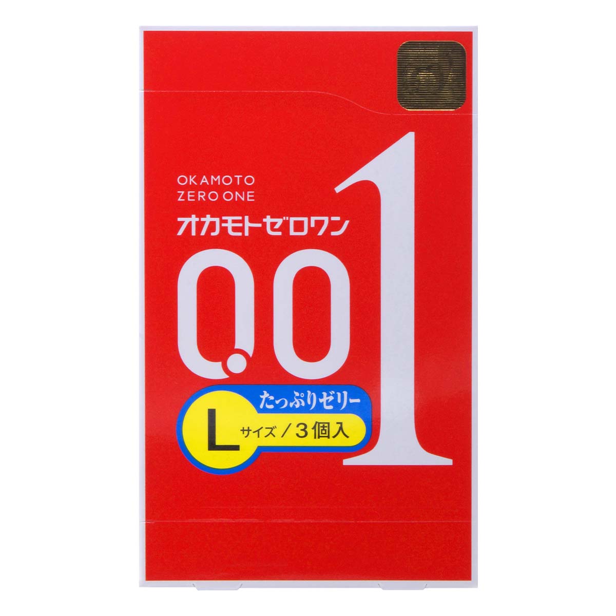 Okamoto 0.01 L-size Plenty of Jelly 3's Pack PU Condom-thumb_2