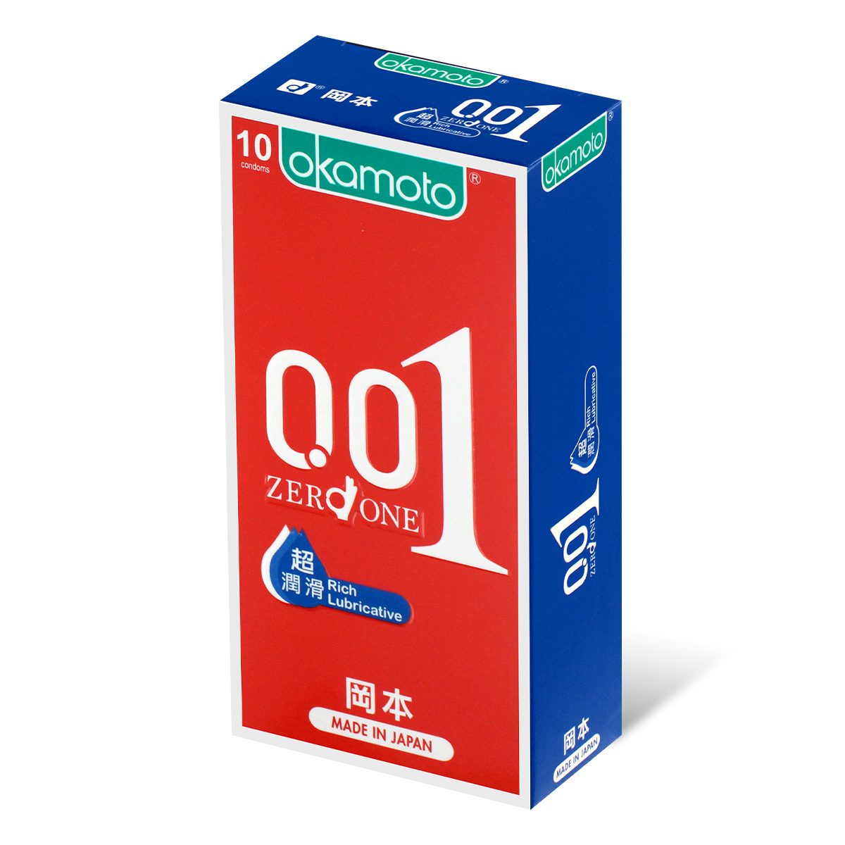 Okamoto 0.01 Rich Lubricative 10's Pack PU Condom-p_1