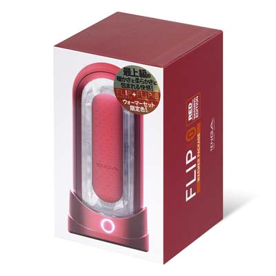 TENGA FLIP 0 (ZERO) 紅色 加熱器套裝-thumb