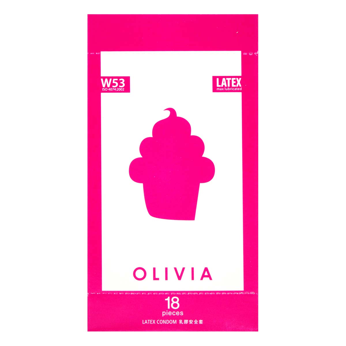 奥莉维亚 W53 系列最多润滑剂型 18 片装 乳胶安全套-p_2