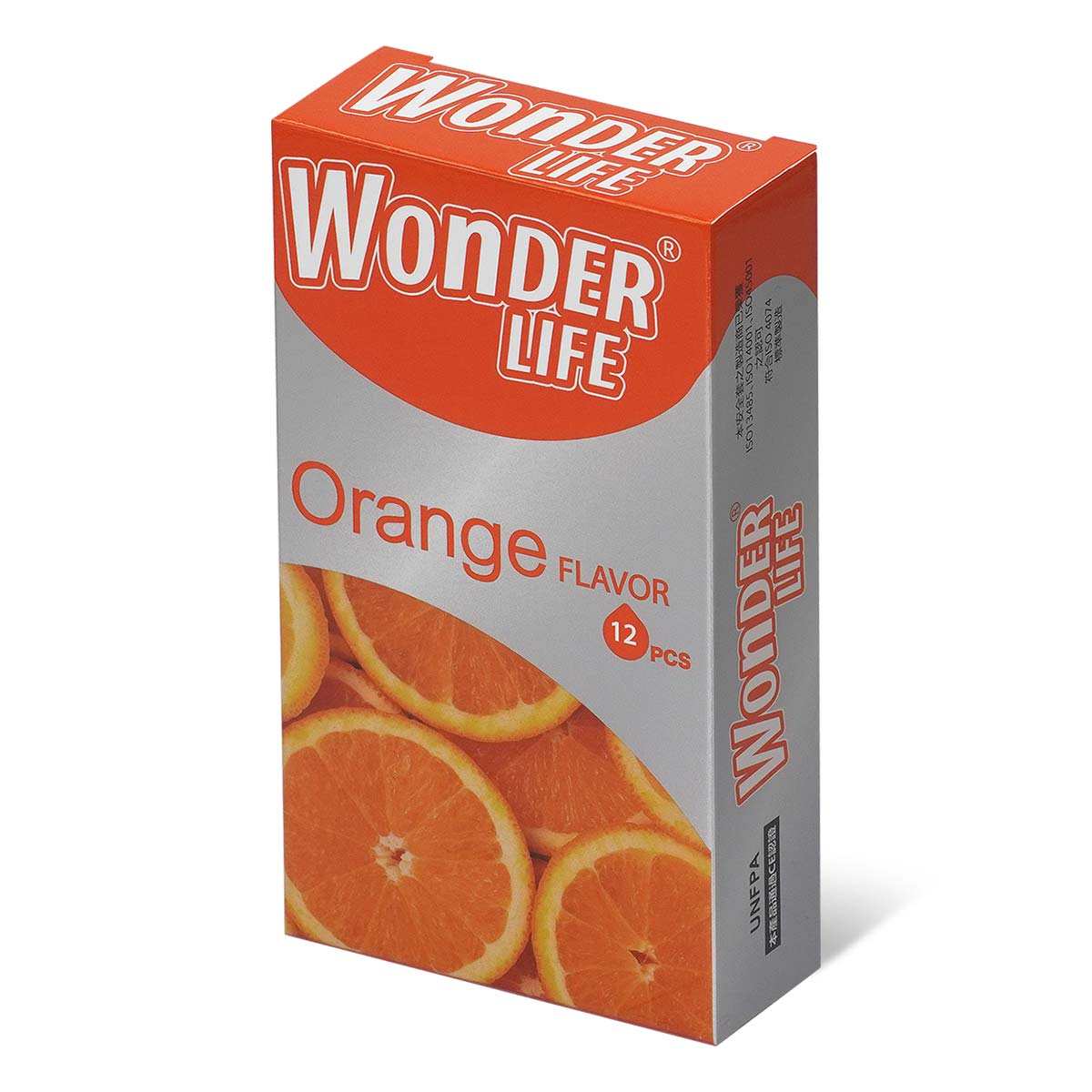 Wonder Life Orange Flavor 12's Pack Latex Condom-p_1