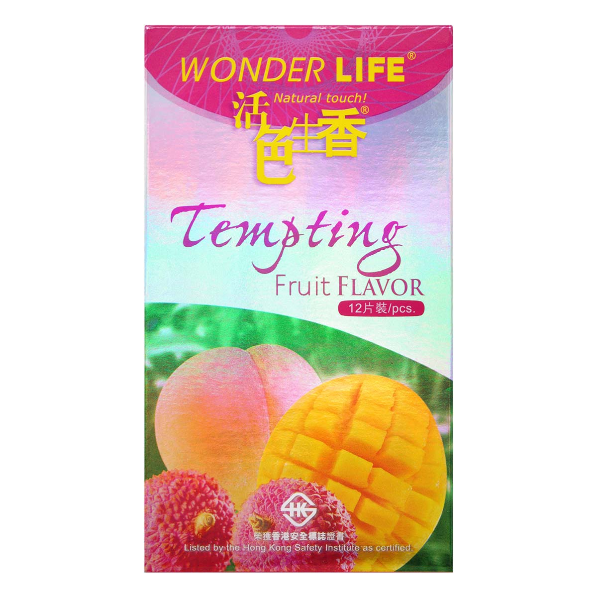 Wonder Life Tempting Fruit Flavor 12's Pack Latex Condom-p_2