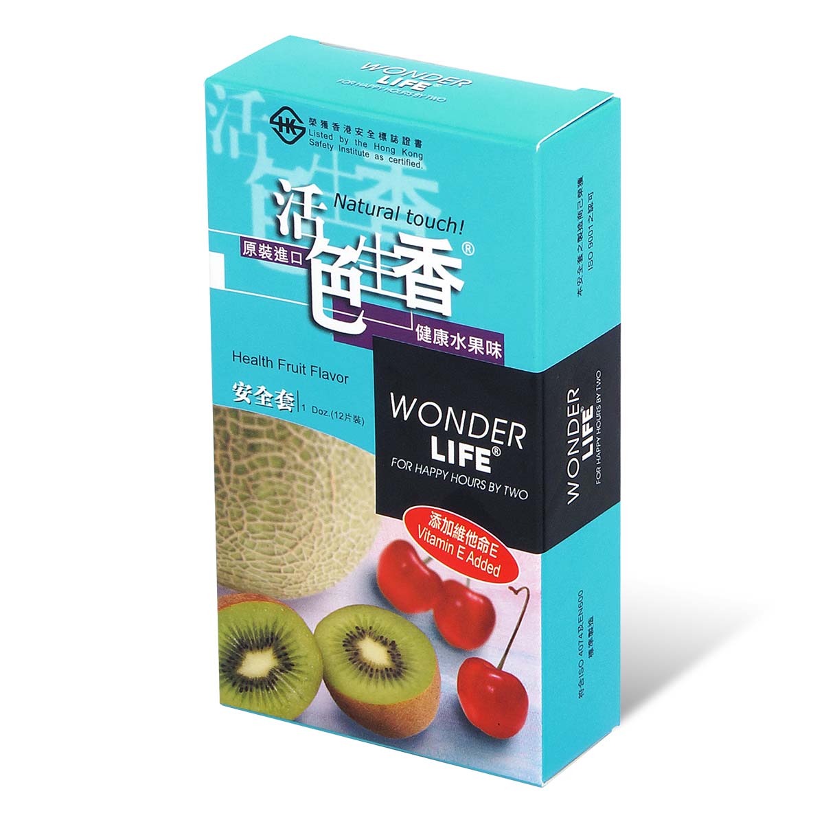 Wonder Life Health Fruit Flavor 12's Pack Latex Condom-thumb_1