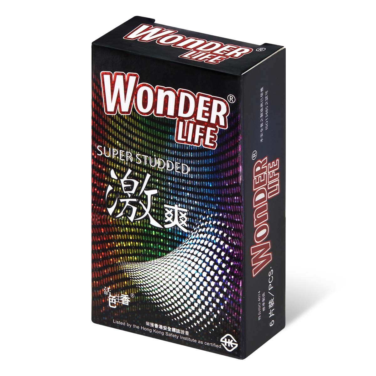 Wonder Life 激ドット ロングプレイタイプ ラテックスコンドーム 6 個入-p_1