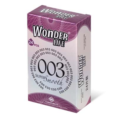 Wonder Life 003 Super Smooth Ultra Thin 24's Pack Latex Condom-thumb