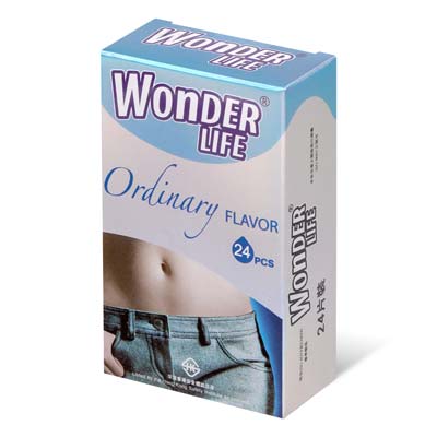 Wonder Life Ordinary Flavor 24's Pack Latex Condom-thumb