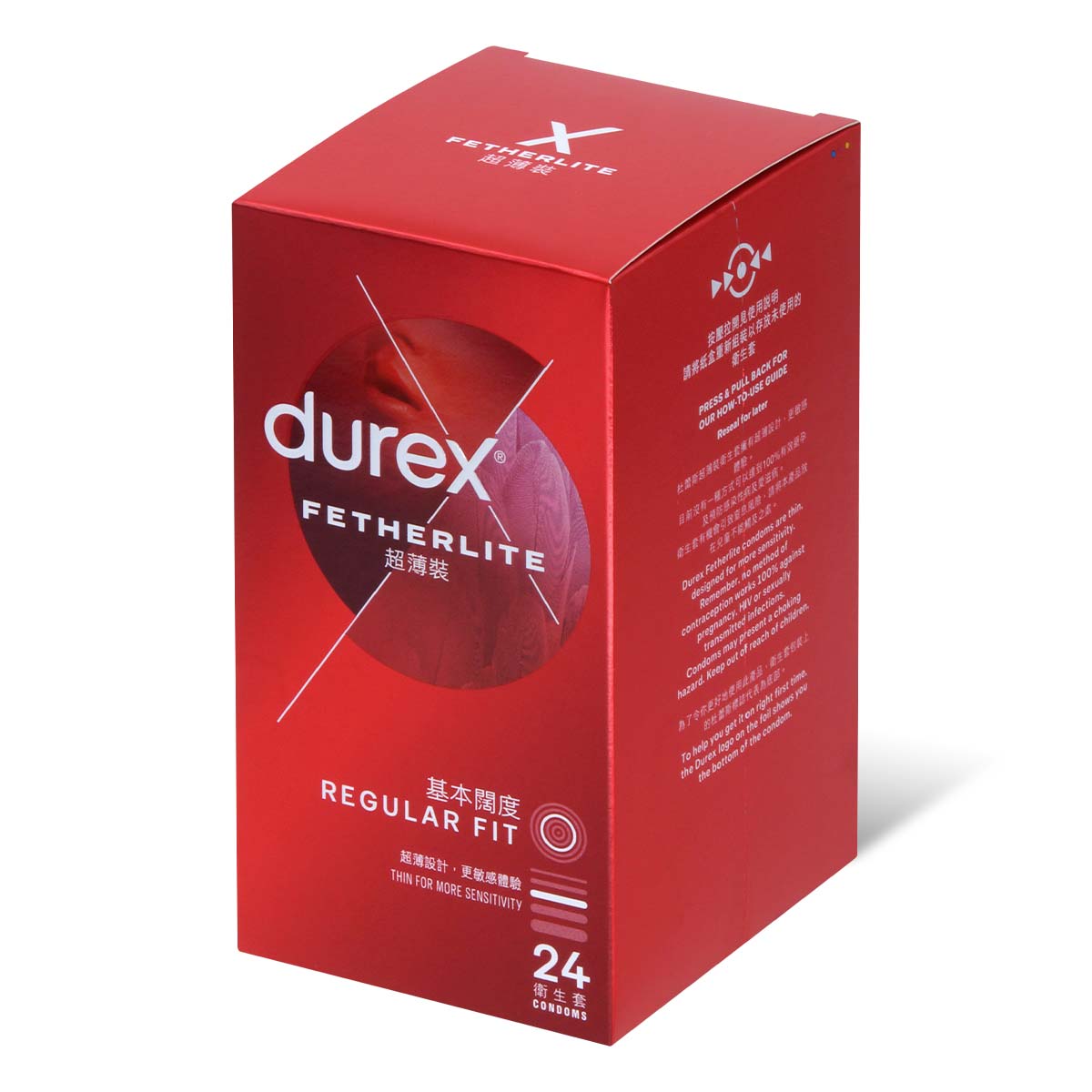 杜蕾斯 超薄裝 24 片裝 乳膠安全套 (新舊包裝隨機發送)-p_1