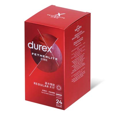 Durex Fetherlite 24's Pack Latex Condom (New or old packaging will be sent randomly)-thumb