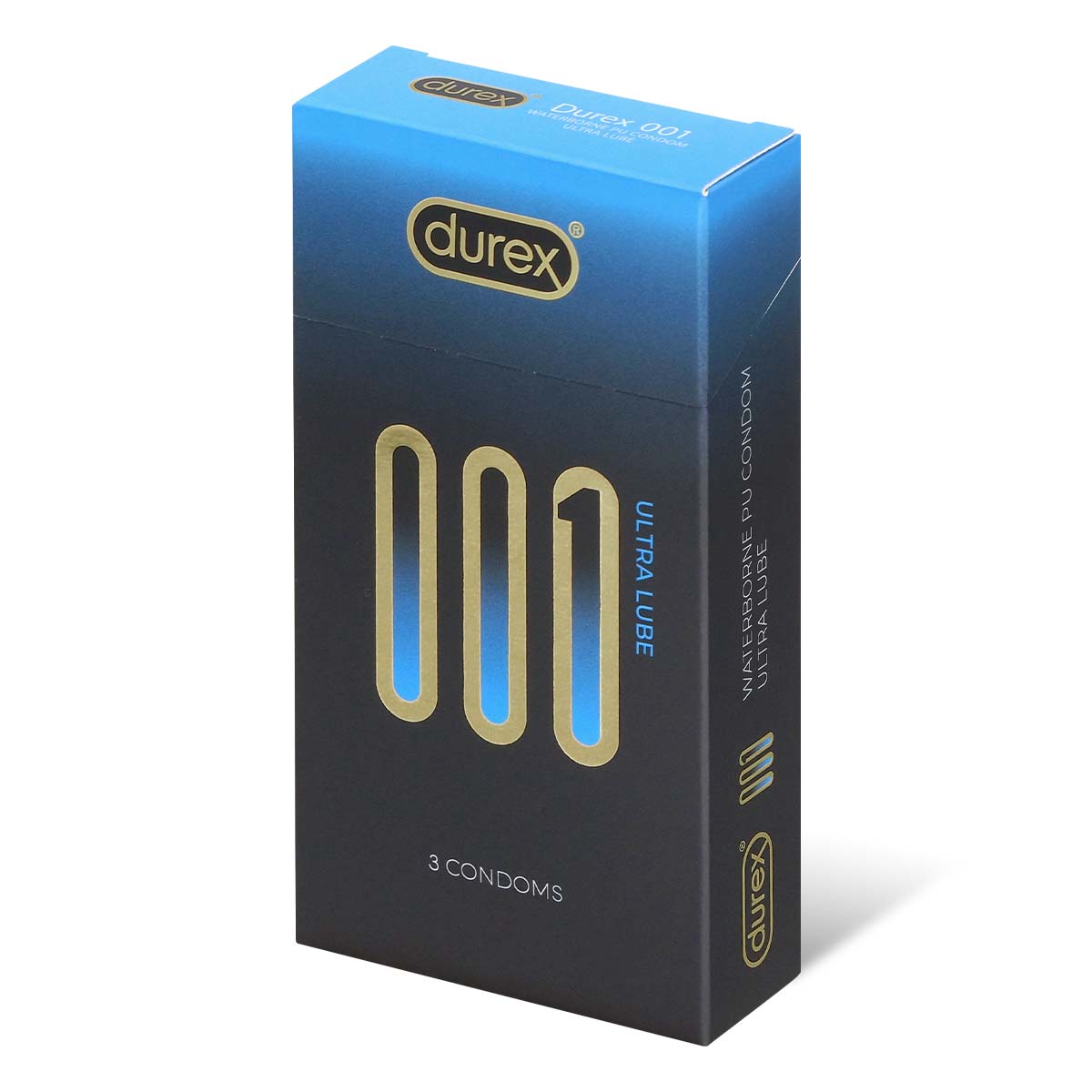 Durex 001 ULTRA LUBE 3's Pack Polyurethane Condom-p_1