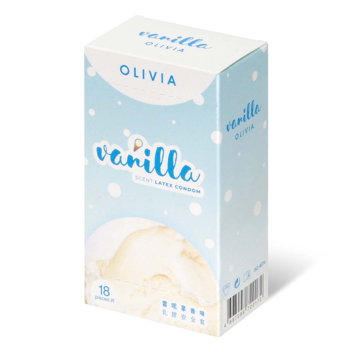 Olivia Vanilla Scent Oral Condom 18's Pack Latex Condom ()-p_1