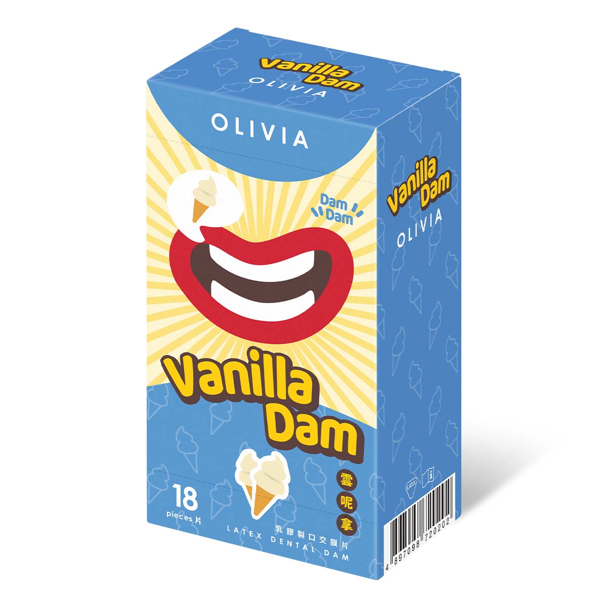 Olivia Vanilla Scent 18's Pack Latex Dental Dam-p_1