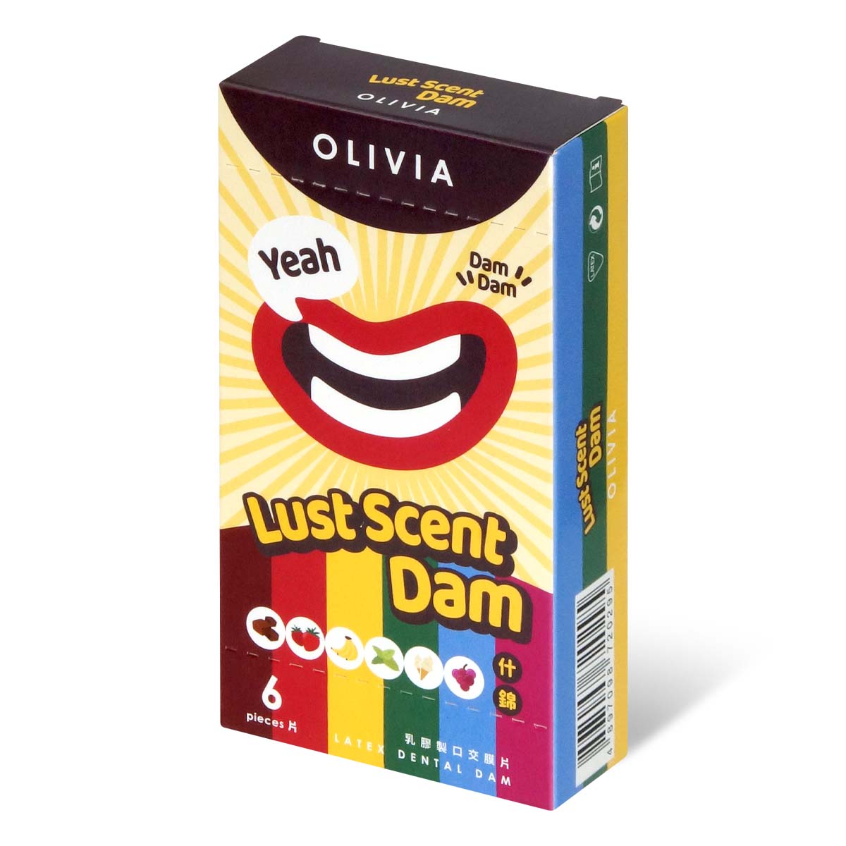 Olivia Lust Scent 6's Pack Latex Dental Dam-p_1