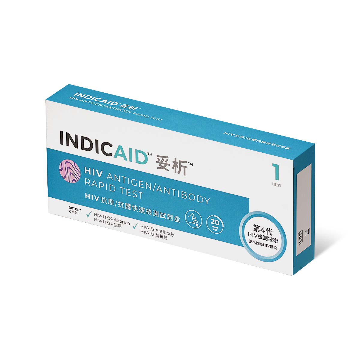 INDICAID HIV Antigen / Antibody Rapid Test (4th Generation HIV Test)-p_1
