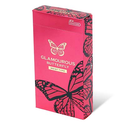 Glamourous Butterfly Moist Type 12's Pack Latex Condom-thumb