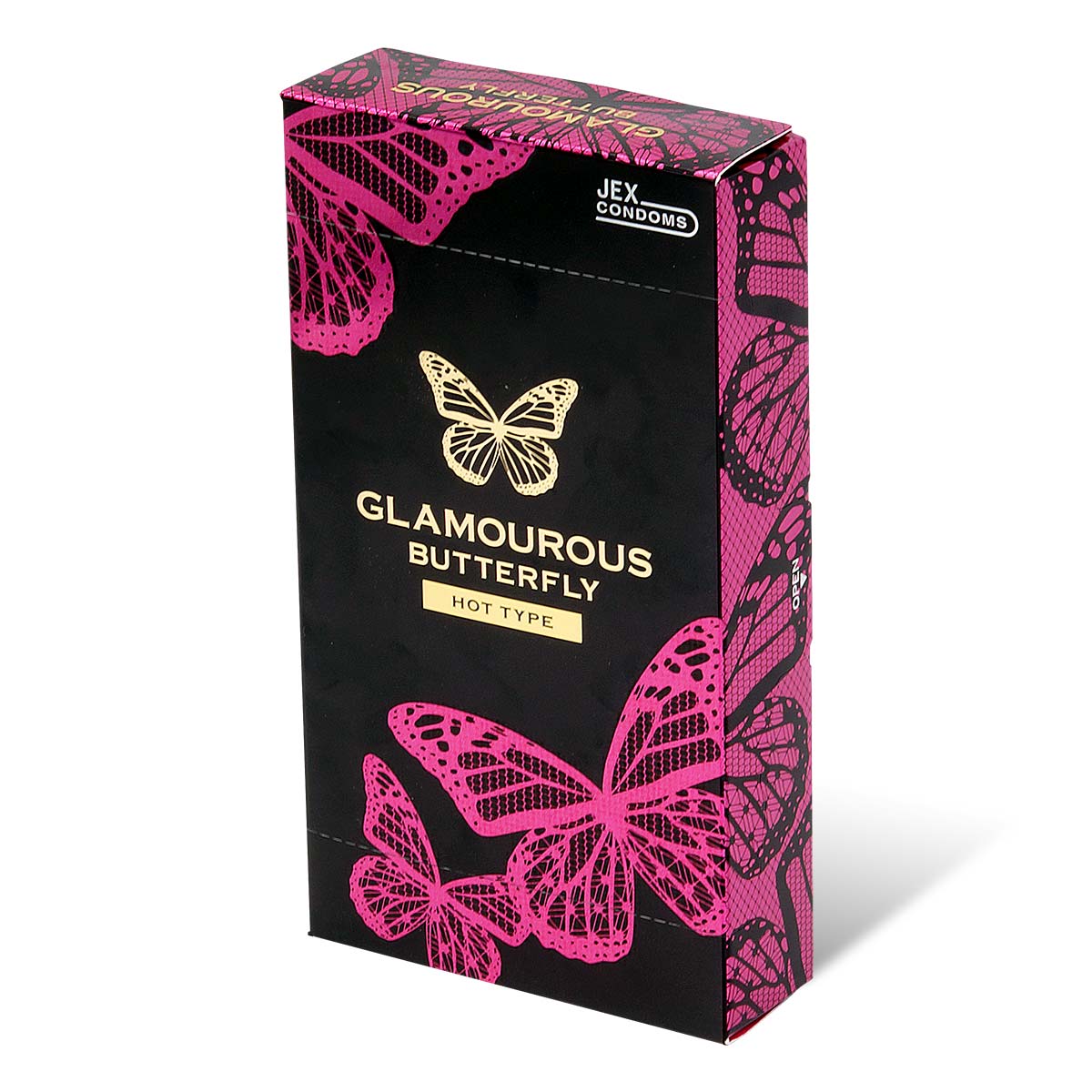 Glamourous Butterfly Hot Type 12's Pack Latex Condom-p_1