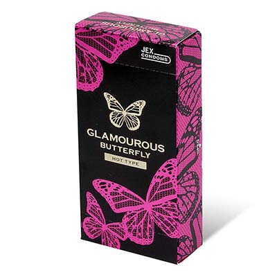 Glamourous Butterfly Hot Type 6's Pack Latex Condom-thumb