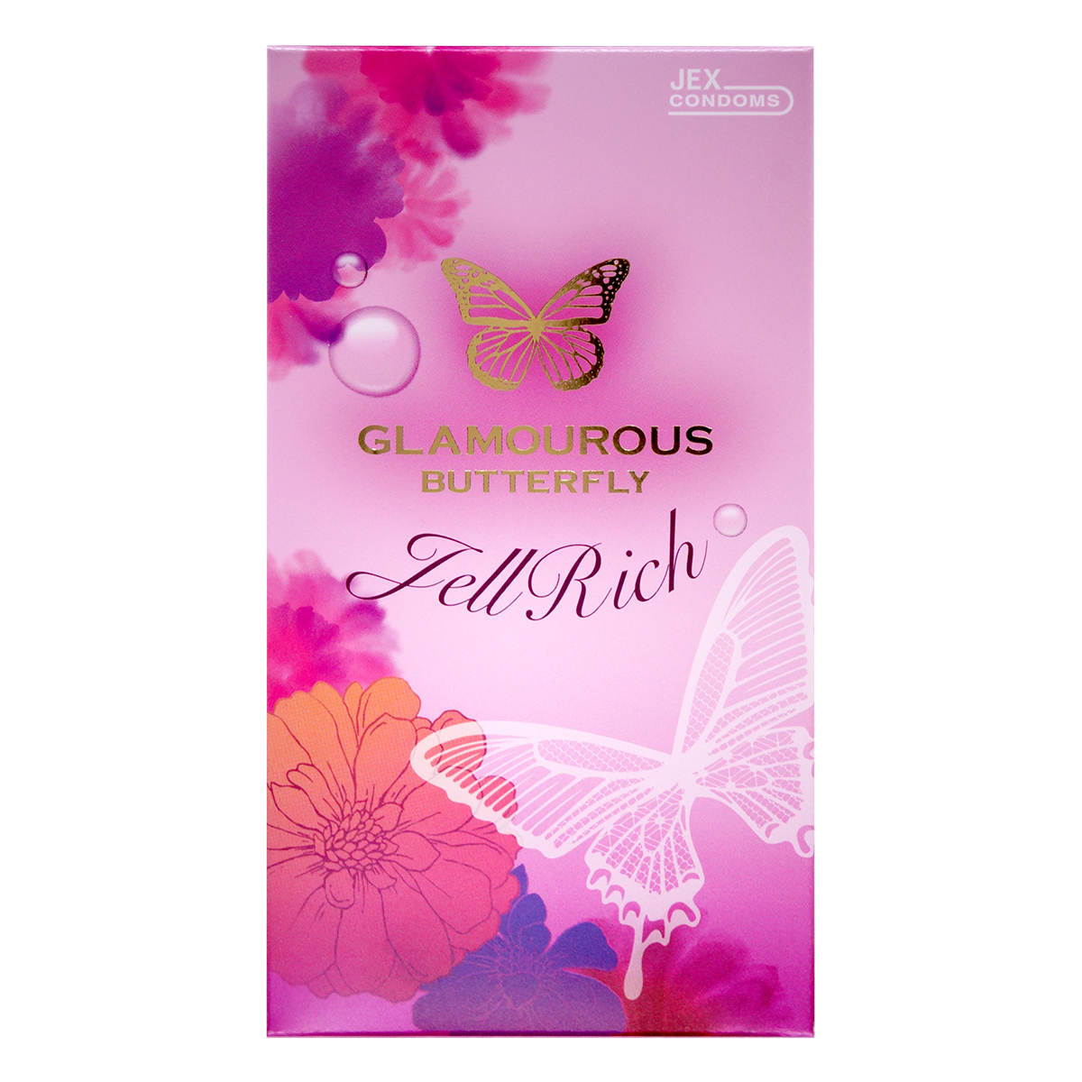 Glamourous Butterfly Jell Rich 8's Pack Latex Condom-p_2