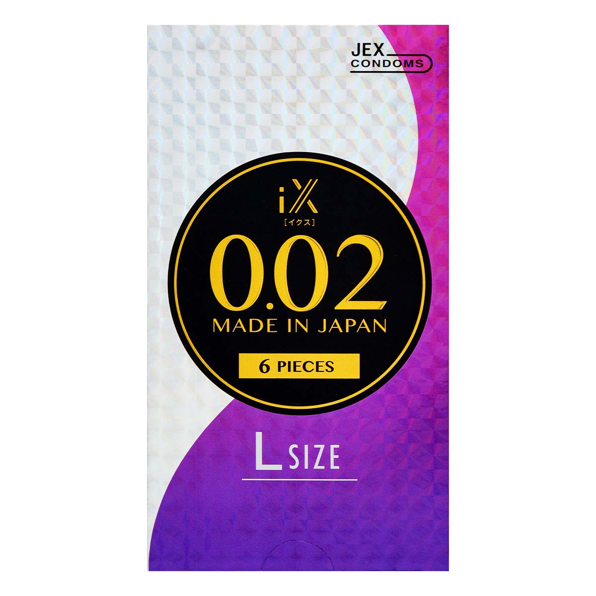 JEX iX 0.02 L-size 6's Pack PU Condom-p_2