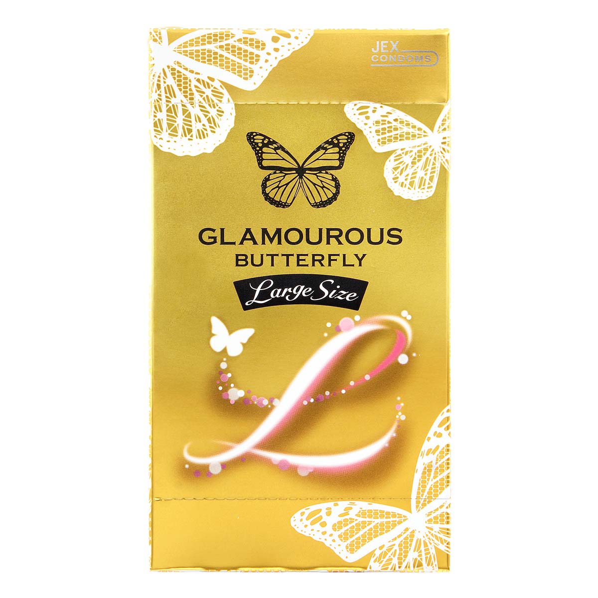 Glamourous Butterfly Large Size 55mm 6's Pack Latex Condom-p_2