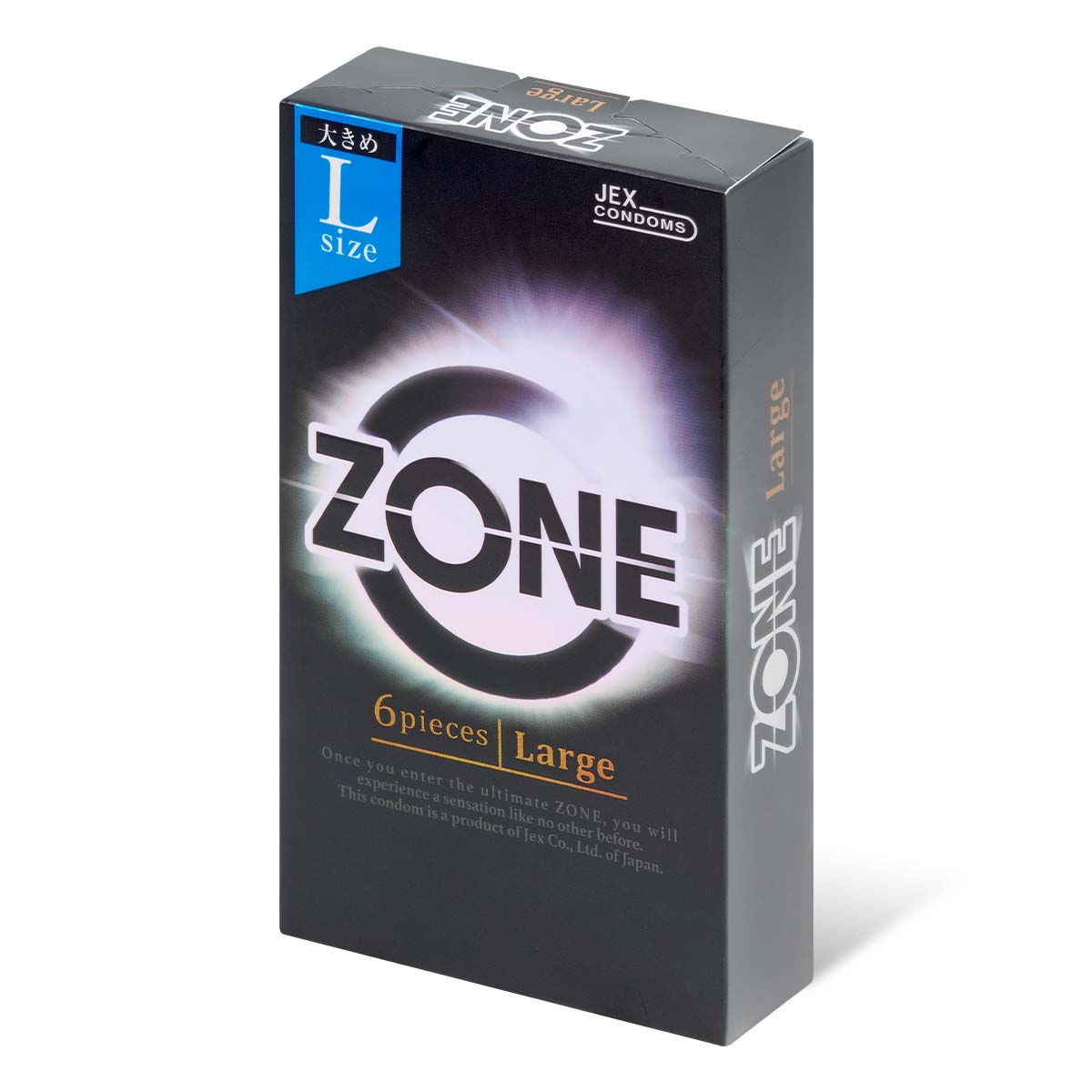 JEX ZONE (ゾーン) ラージ Lサイズ ラテックス製コンドーム 6個入-p_1
