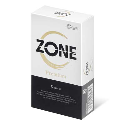JEX ZONE Premium 5's Pack Latex Condom-thumb