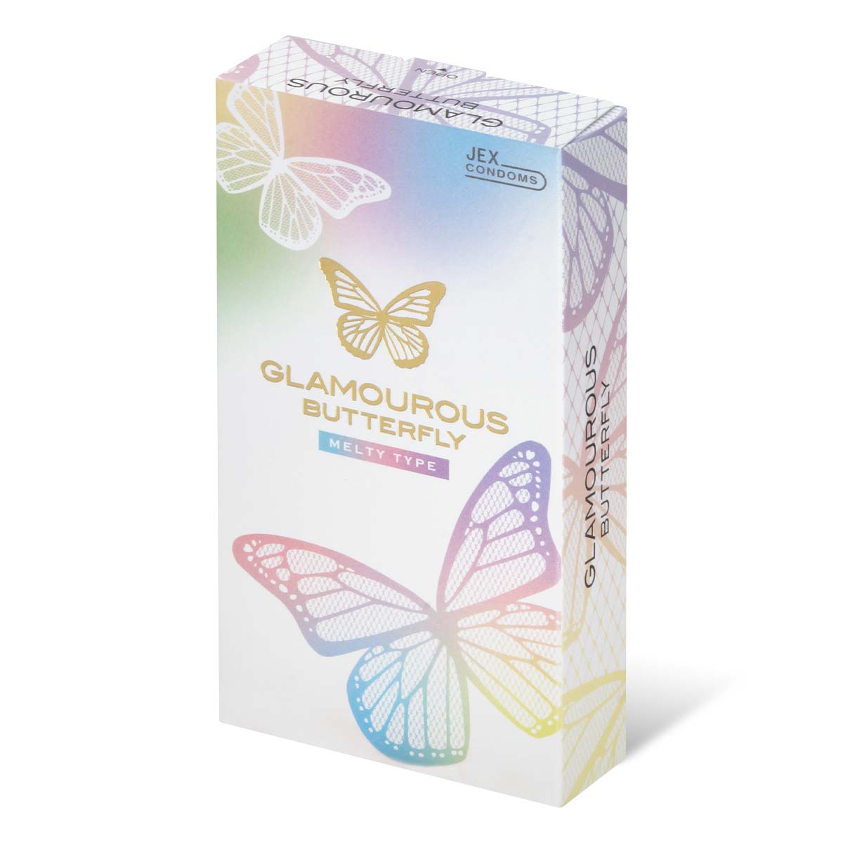 Glamourous Butterfly Melty Type 10's Pack Latex Condom-thumb