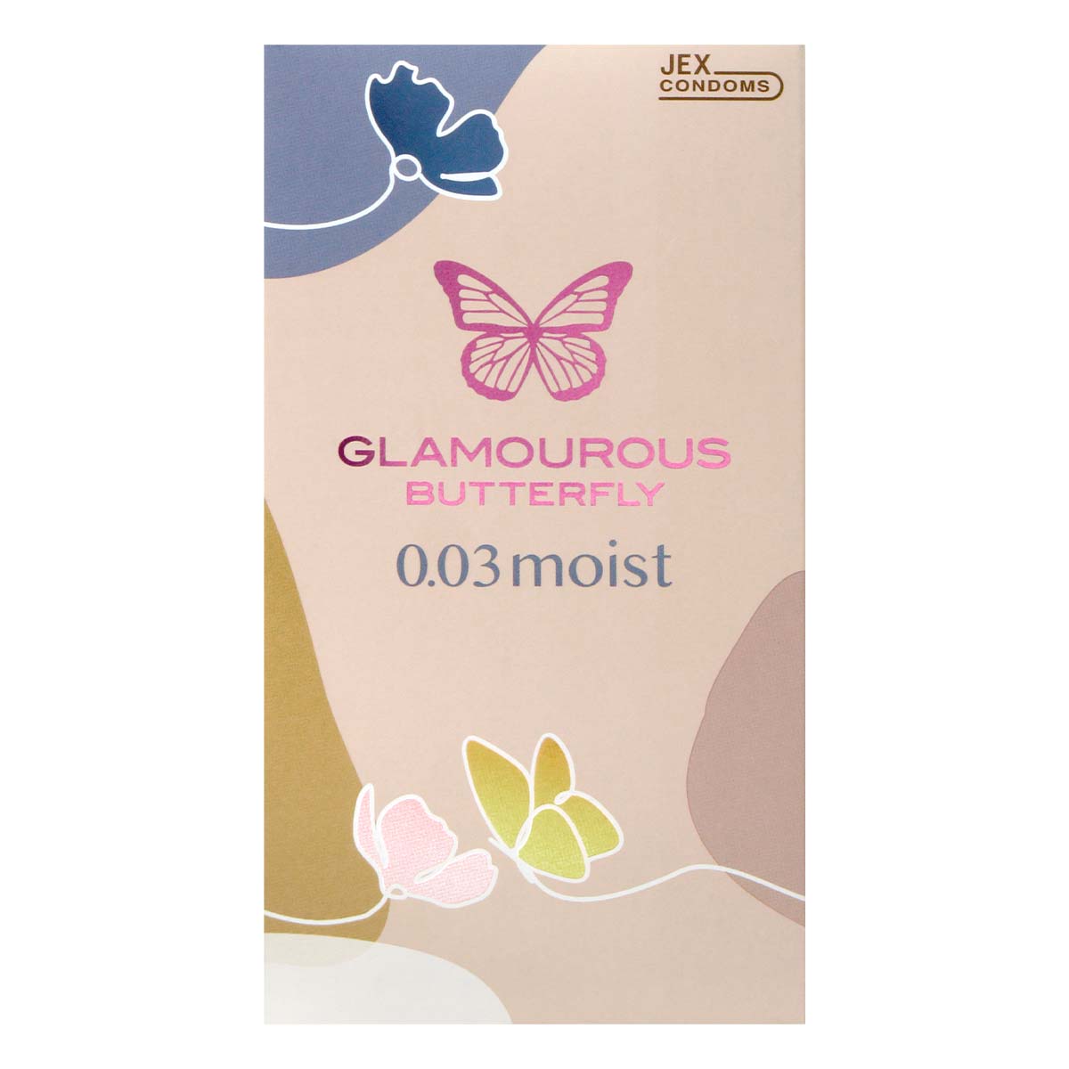 Glamourous Butterfly 0.03 Moist Type 8's Pack Latex Condom-p_2