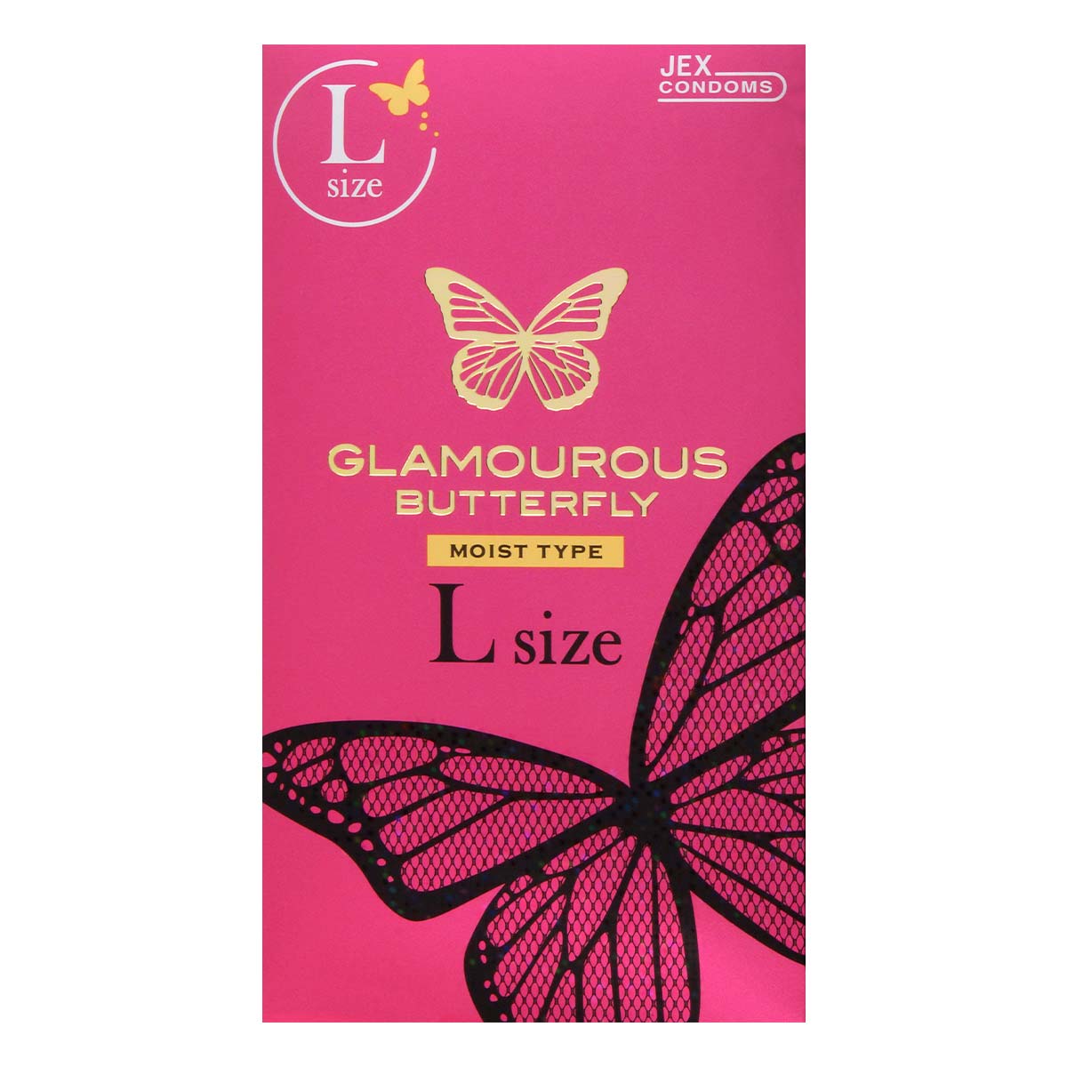 Glamourous Butterfly Moist Type Large Size 8's Pack Latex Condom-p_2