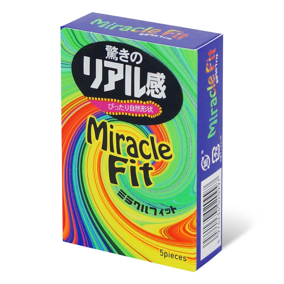 Sagami Miracle Fit 51mm 5's Pack Latex Condom-p_1